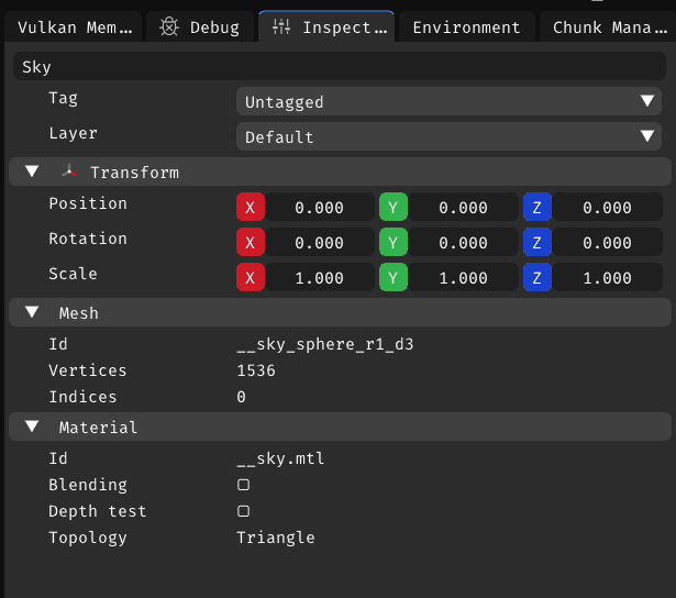 Triwold Editor Inspector